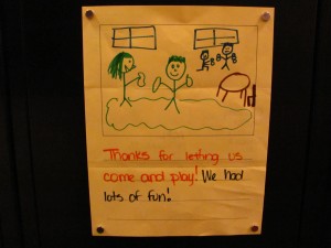 handwritten letter from a parent to the library