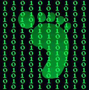 image taken from google image search "digital footprint"