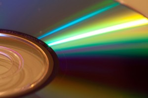 close up of a DVD