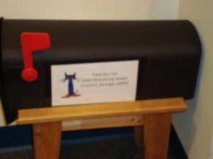 Pete the Cat mailbox for letters