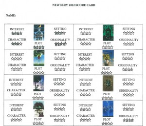 Nerbery 2012 score card