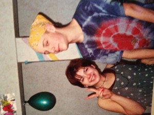 Amy Koester as a teen