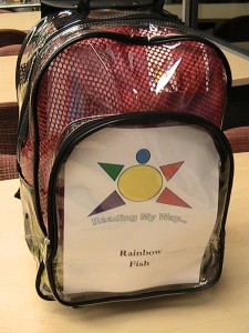 literacy bag for rainbow fish