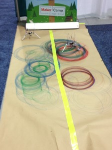 Spin Bots showing examples of drawing in circles