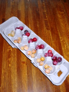 Mancala made with egg carton