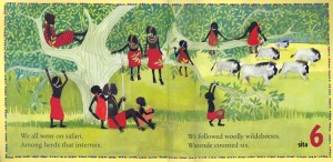 pages of We All Went On Safari by Laurie Krebs