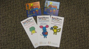 Read, Rhym, Romp advertising poster and book mark
