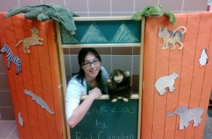 Amy with the Pupper Show trifold