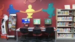 child-sized computer tables