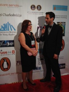 interview being conducted on the red carpet