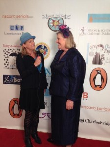 interview being conducted on the red carpet