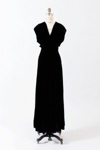 1930s velvet gown