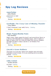 screen shot of Spy Log Reviews
