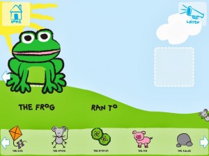 screen shot of My Story Sticking app
