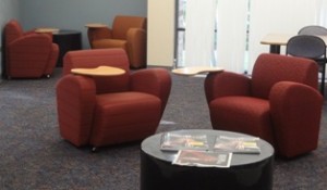 couches with desks attached