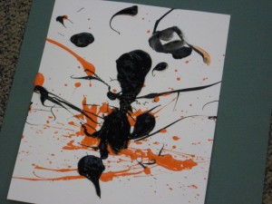 craft example based on Jackson Pollock pieces