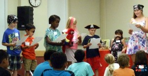 children participating in Readers Theater