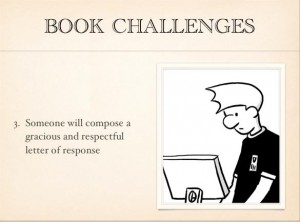 book challenges PowerPoint slide