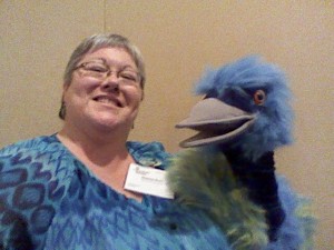 Courtesy Photo of Dianna Burt & Blue the Emu