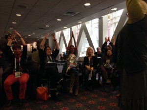 Participants in Guerrilla Storytime