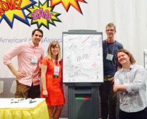 comic artists showcasing their drawing