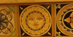 I was delighted to find these beautiful tiles in the Paris - photo courtesy of the author
