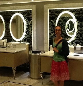 One of the first bathrooms I discovered was this one at the Venetian - photo courtesy of the author