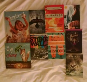 Day 1 Exhibit Hall book haul, just for fun!