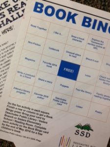 book bingo and newsletter