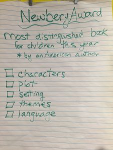 newbery award poster