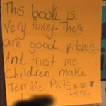 Photo of handwritten book review