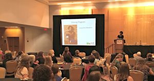 Jacqueline Woodson delivered the Closing General Session at the Mini Inistitute