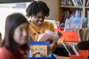 Young people reading