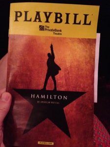 Hamilton Playbill