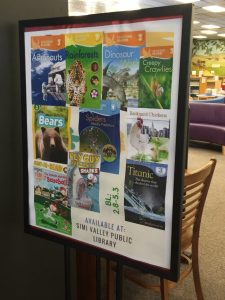 Poster designed to promote books