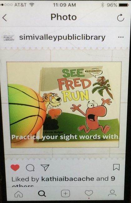 Instagram screenshot with embedded words in image