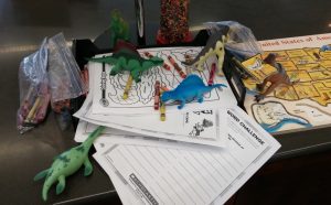 A sampling of how (plastic) dinosaur shenanigans during Dinovember