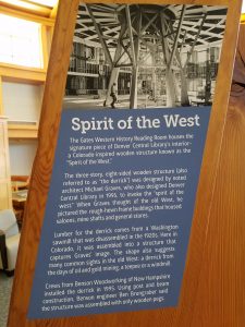 informational plaque about The Derrick