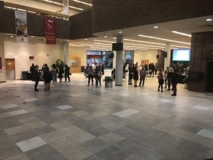 Reception during the Institute
