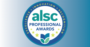 ALSC professional Awards logo used with the ALSC Distinguished Service Award