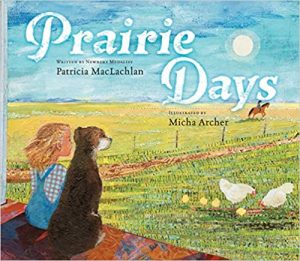 book cover of "Prairie Days," by Patricia MacLachlan