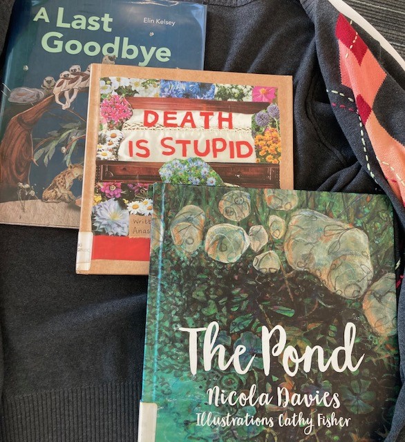 Three children's books dealing with the topic of grief