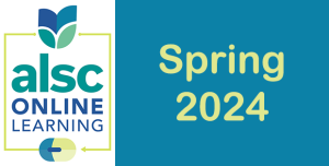 ALSC Online Learning - Spring 2024 online learning opportunities