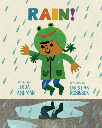 book cover for Rain! by Linda Ashman