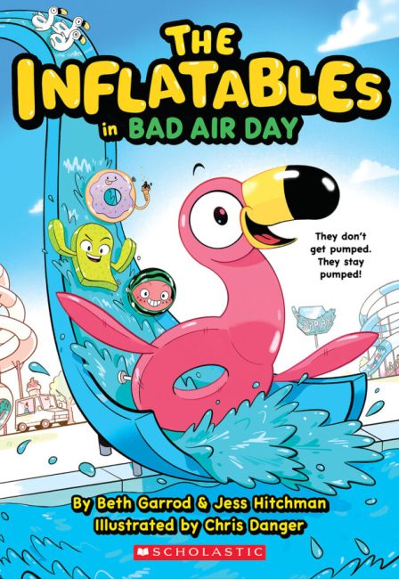 The Inflatables in Bad Air Day by Beth Garrod and Jess Hitchman. Photo Credit: Scholastic