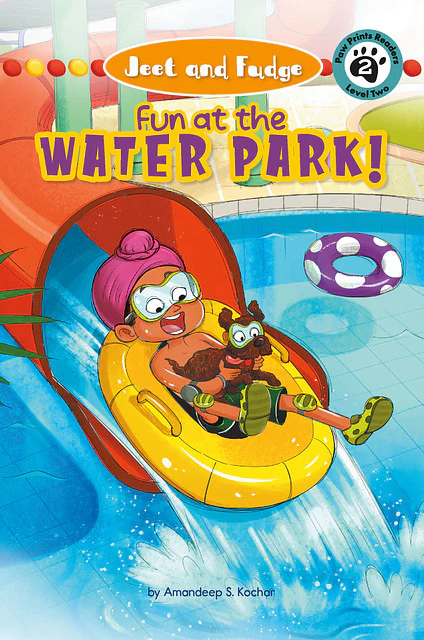 Jeet and Fudge: Fun at the Waterpark by Amandeep S. Kochar. Photo Credit: Paw Prints Publishing.